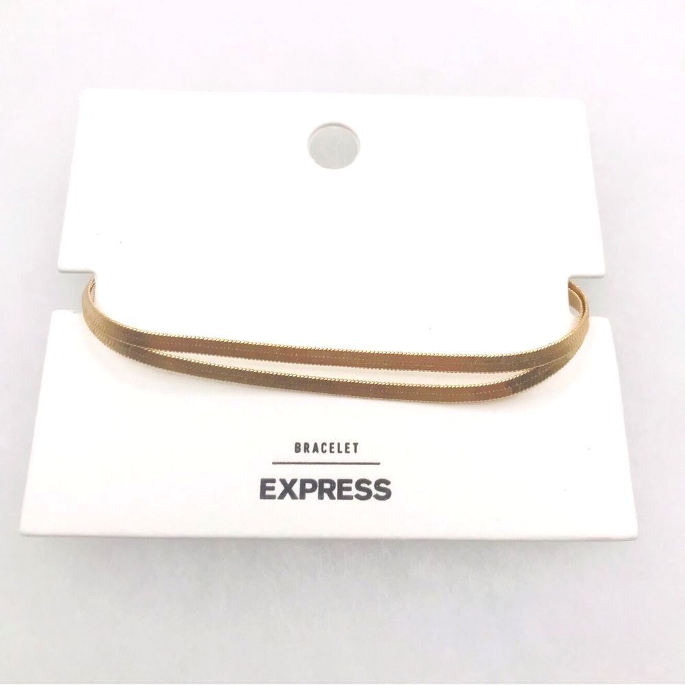 Express Matte Gold Double Snake Chain Tennis Bracelet